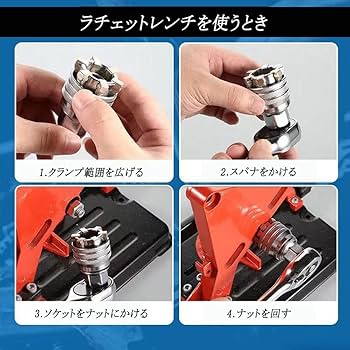 Amazon | Wolfride万能ソケット ユニバーサルソケット 10~19mm